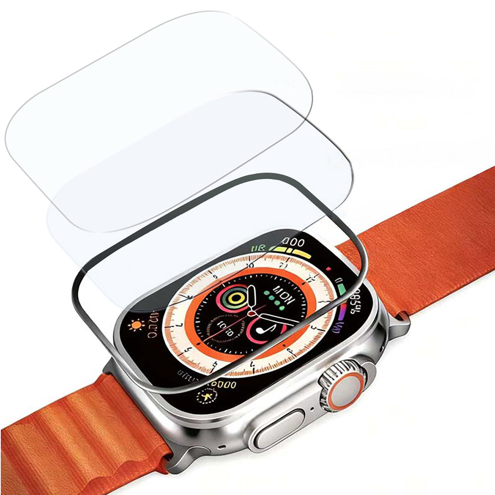 Apple Watch Ultra 49mm Mohseven iWatch Serisi Safir Akıllı Saat Temperli Cam Ekran Koruyucu Titanyum