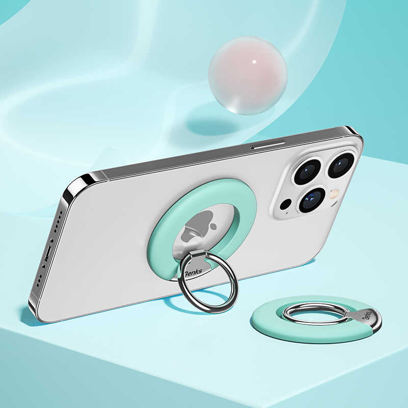 Benks L42 Magnetik Telefon Yüzük Tutucu Aparat Siyah