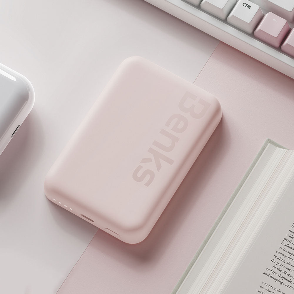 Benks MP10 Magsafe Magnetik İnce Tasarımlı Powerbank 6000mAh Mavi