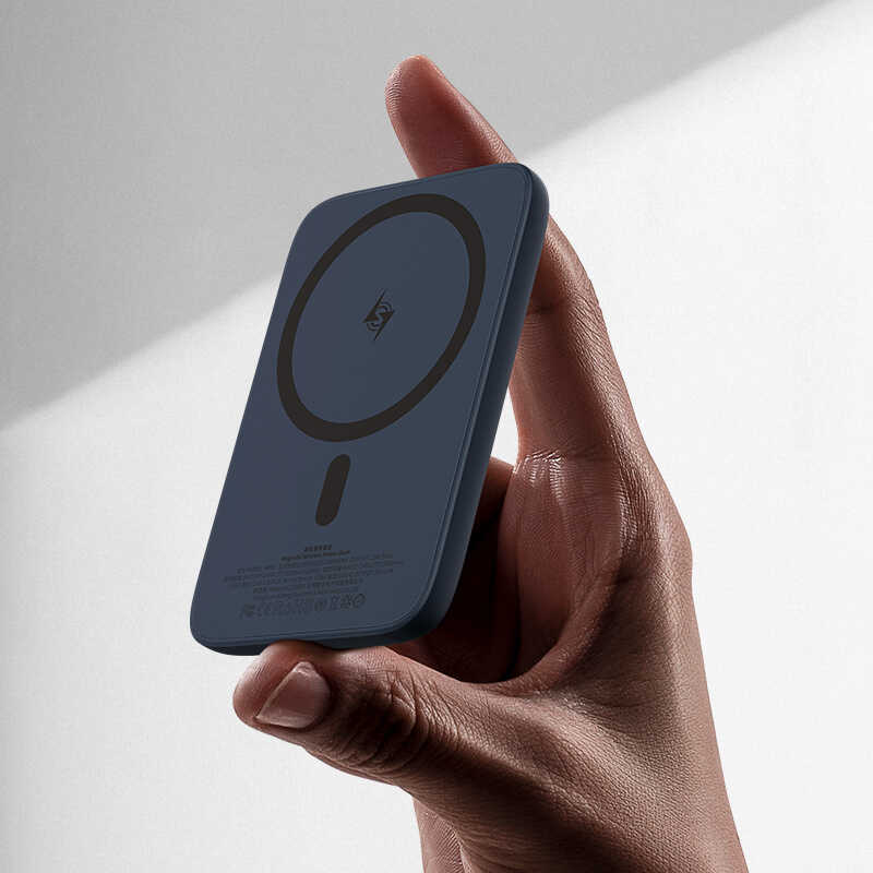 Benks MP01 Magsafe Magnetic Slim Powerbank 5000 Mah Mavi - enzaksesuar