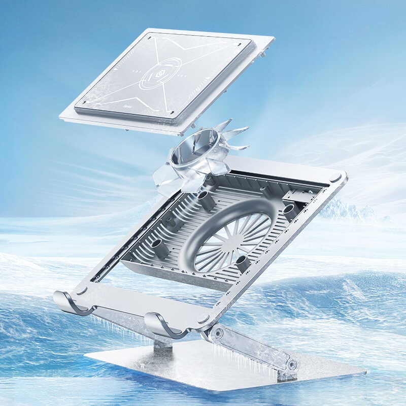 Benks SR06 Fanlı Soğutucu Laptop Standı Gümüş