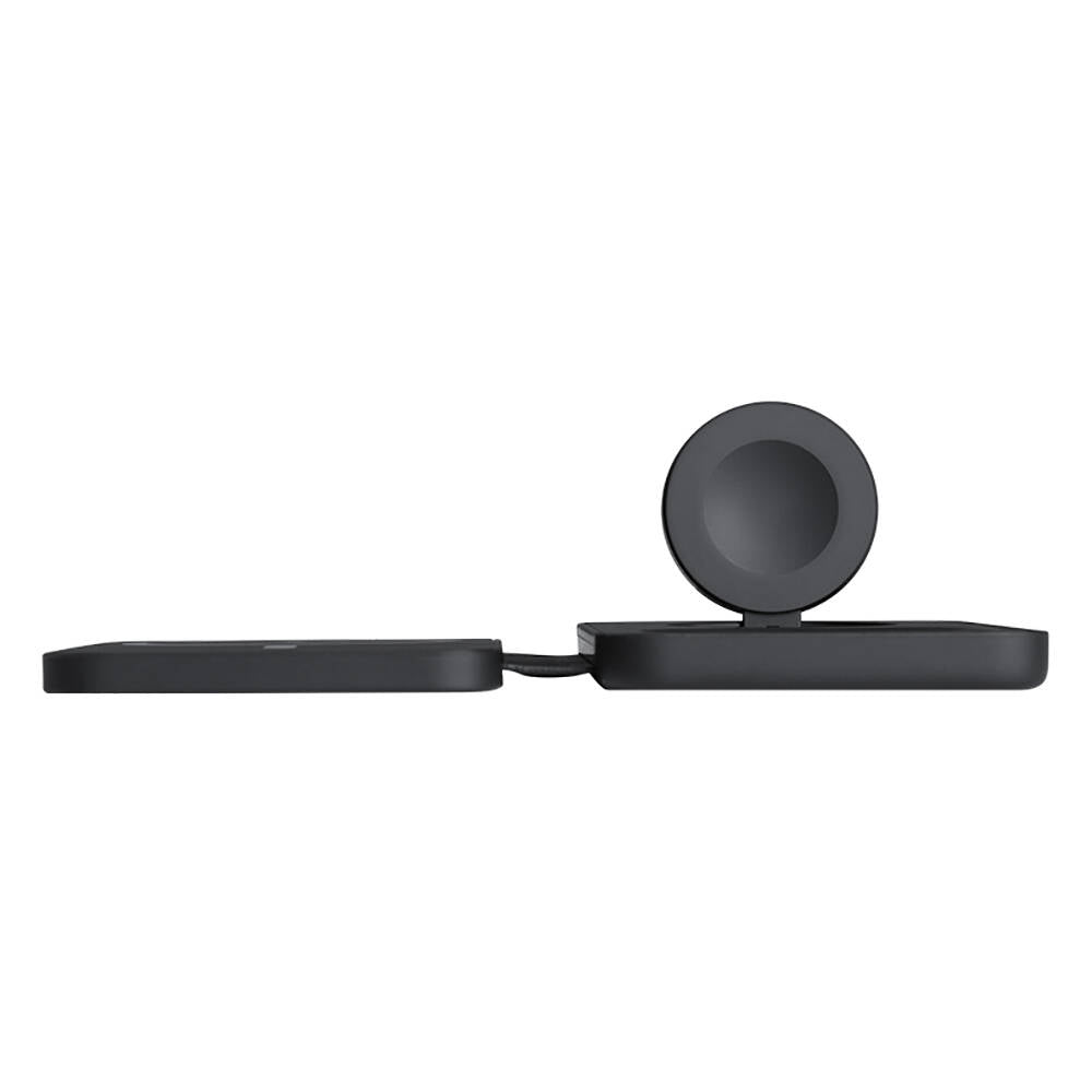 Benks W12-01 Telefon&Akıllı Saat&Kulaklık İçin 15W 3in1 Katlanabilir Magnetik Kablosuz Şarj Standı Beyaz