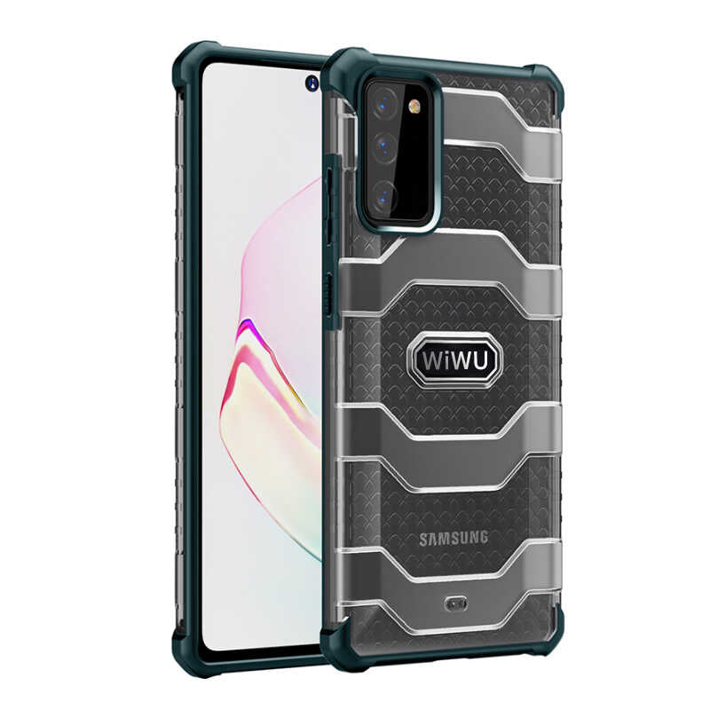 Galaxy Note 20 Kılıf Wiwu Voyager Kılıf Koyu Yeşil