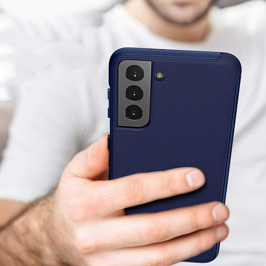 Galaxy S21 Kılıf Wiwu Sand Stone Kılıf Siyah