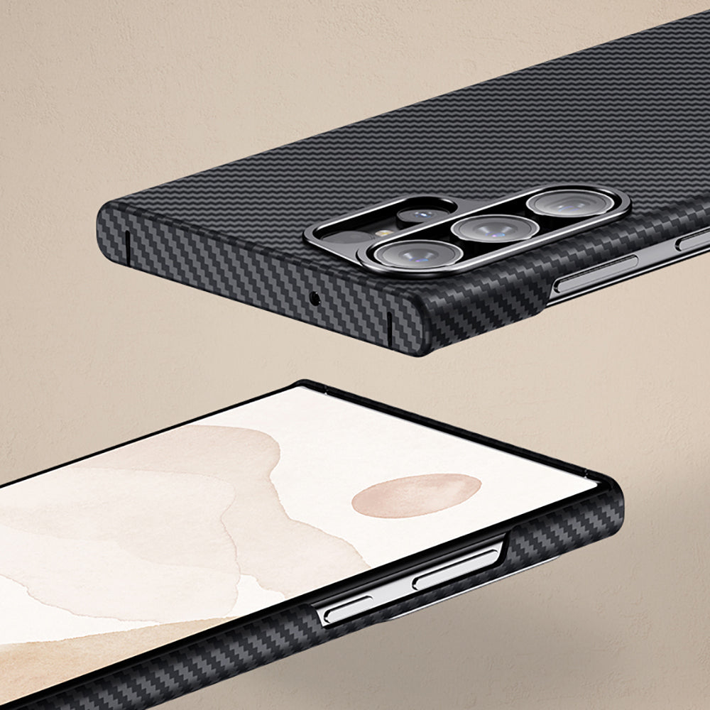 Galaxy S23 Plus Kılıf Benks Magsafe Şarj Özellikli Magnetik ArmorAir 600D Kevlar Fiber Kılıf Siyah