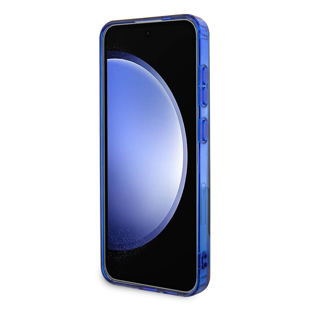 Galaxy S24 Kılıf BMW Orjinal Lisanslı M Logolu Üç Renk Çizgili Motorsport Circle Kılıf Siyah