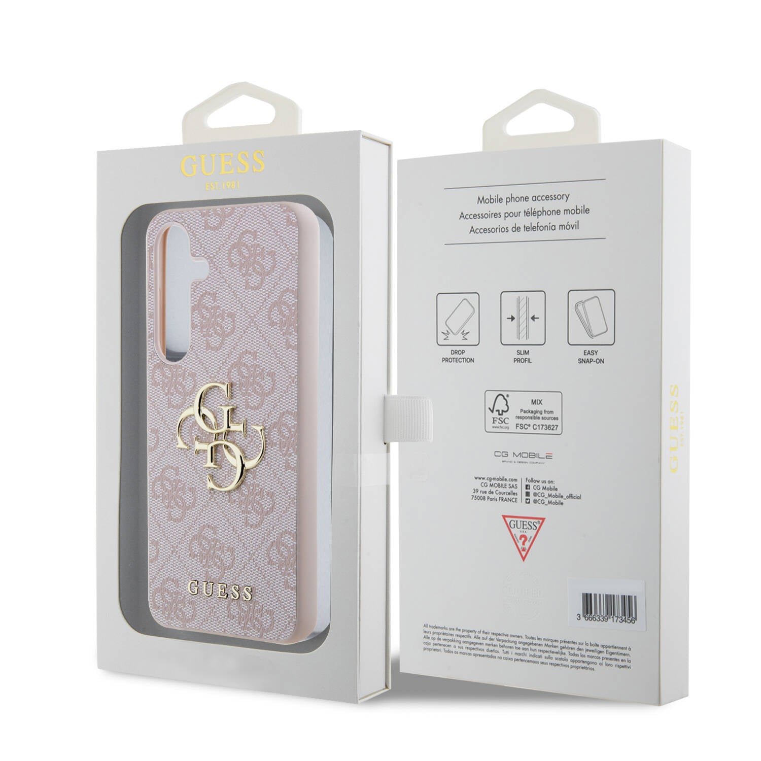 Galaxy S24 Kılıf Guess Orjinal Lisanslı PU Deri Yazı ve 4G Metal Logolu Desenli Kapak Siyah