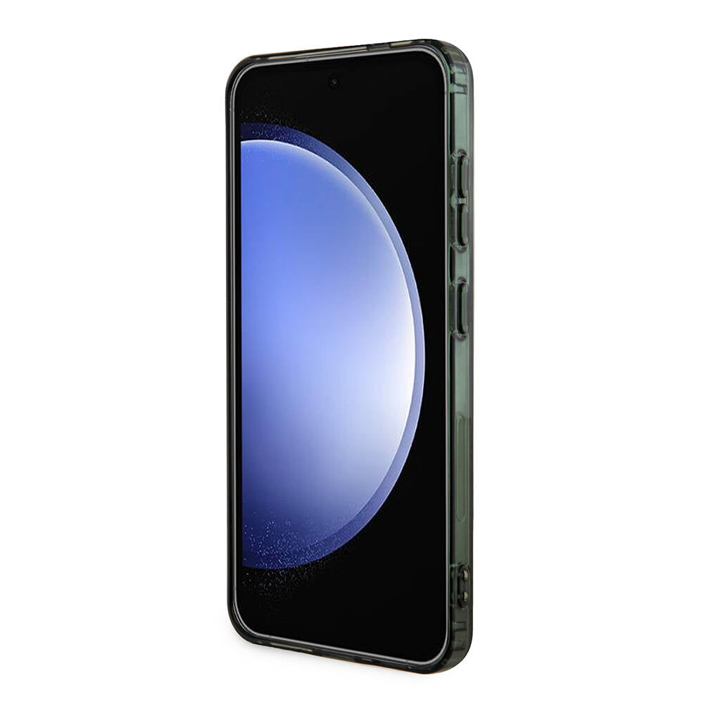 Galaxy S24 Kılıf Lacoste Orjinal Lisanslı Magsafe Şarj Özellikli Çift Katmanlı Timsah Logolu Blend Monogram Kılıf Haki