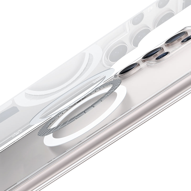 Galaxy S24 Kılıf Magsafe Şarj Özellikli Airbagli Şeffaf Benks LucentPro Serisi Kılıf Şeffaf