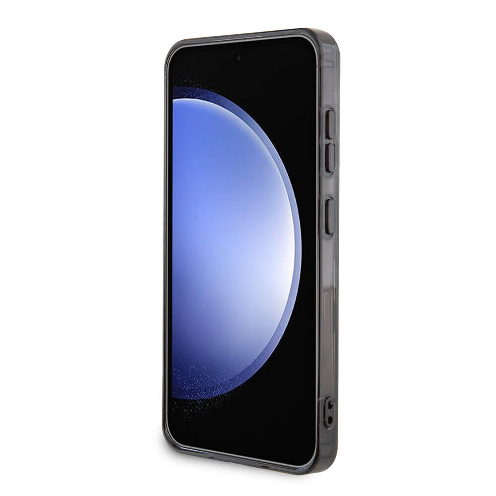 Galaxy S24 Kılıf TUMI Orjinal Lisanslı Magsafe Şarj Özellikli Buzlanmış Saydam Ağ Kamuflajı Desenli Kılıf Gri