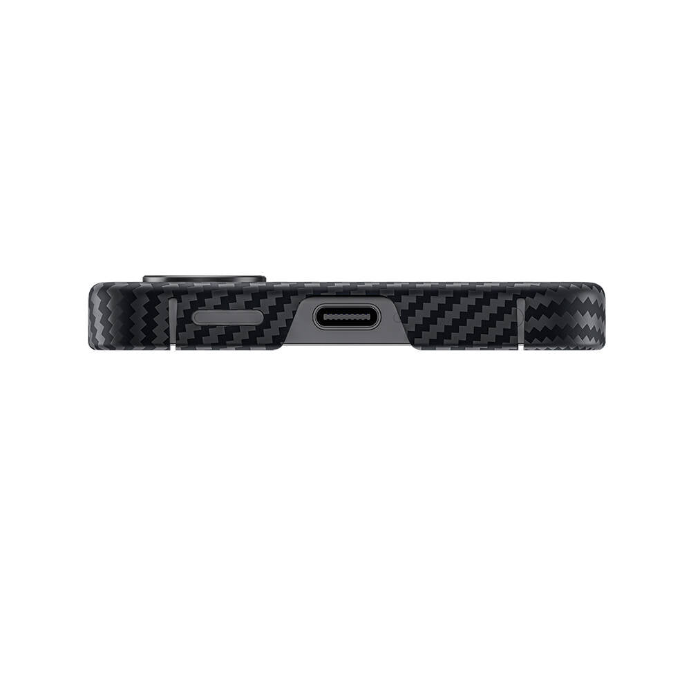 Galaxy S24 Plus Kılıf Magsafe Özellikli Karbon Fiber Benks Essential ArmorAir 600D Kevlar Kılıf Siyah
