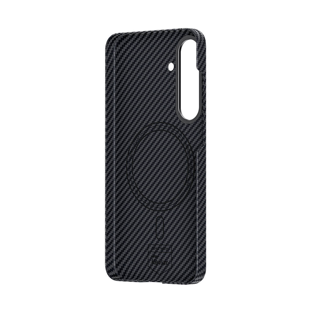 Galaxy S24 Plus Kılıf Magsafe Özellikli Karbon Fiber Benks Essential ArmorAir 600D Kevlar Kılıf Siyah