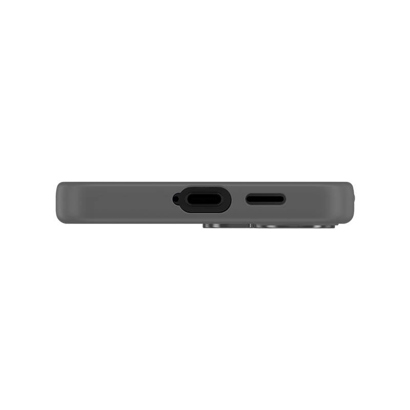 Galaxy S24 Plus Kılıf Magsafe Şarj Özellikli Şeffaf Arka Yüzey Benks MagClap TPU Çerçeve Kılıf Gri