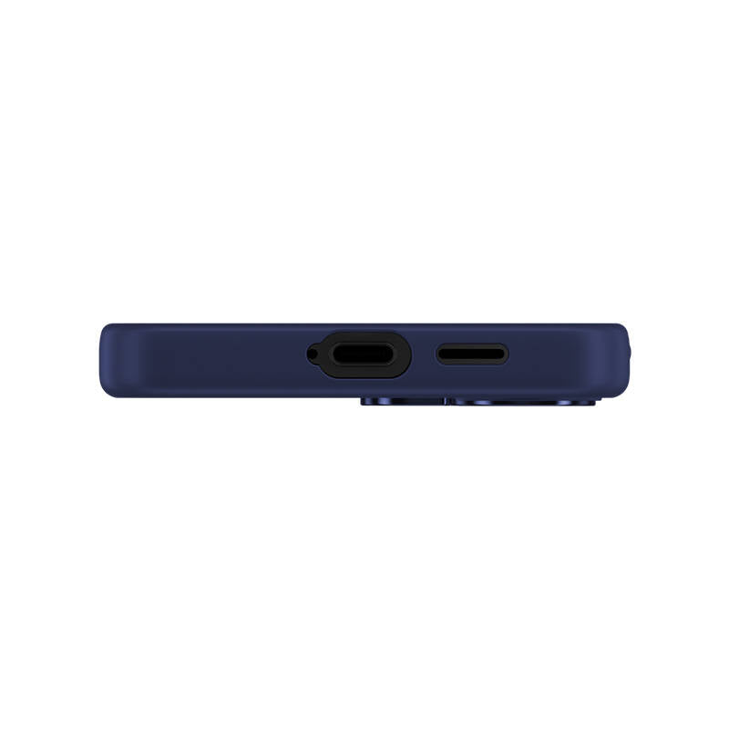 Galaxy S24 Plus Kılıf Magsafe Şarj Özellikli Şeffaf Arka Yüzey Benks MagClap TPU Çerçeve Kılıf Mavi