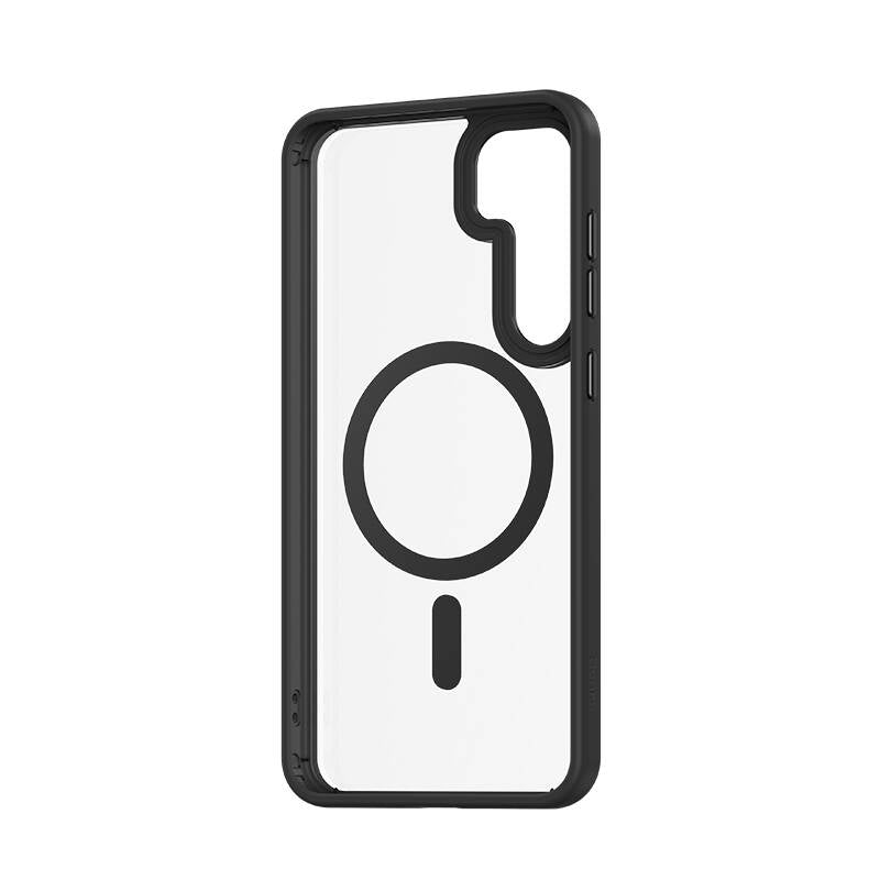 Galaxy S24 Plus Kılıf Magsafe Şarj Özellikli Şeffaf Arka Yüzey Benks MagClap TPU Çerçeve Kılıf Mavi