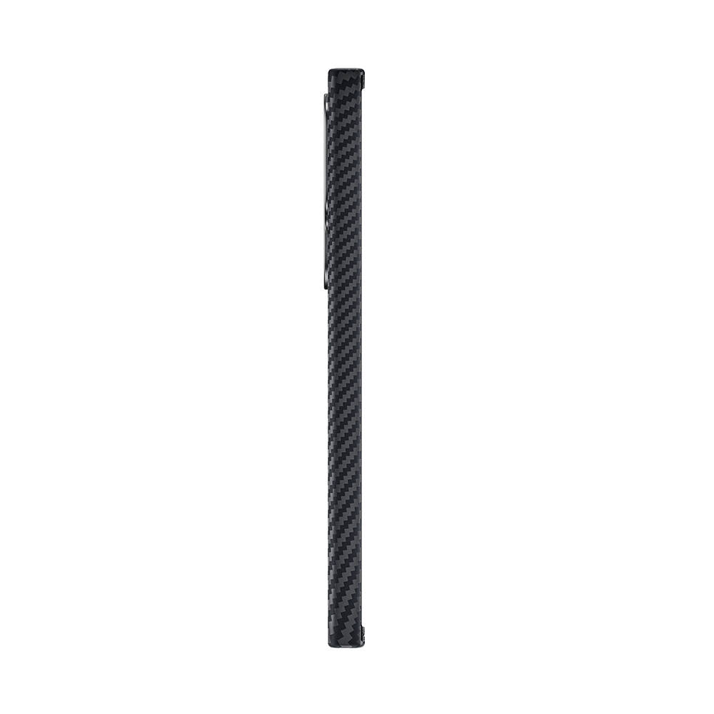 Galaxy S24 Ultra Kılıf Magsafe Özellikli Karbon Fiber Benks Essential ArmorAir 600D Kevlar Kılıf Siyah
