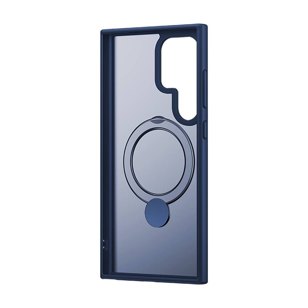 Galaxy S24 Ultra Kılıf Magsafe Şarj Özellikli Benks Standlı Mist Protective Kılıf Mavi