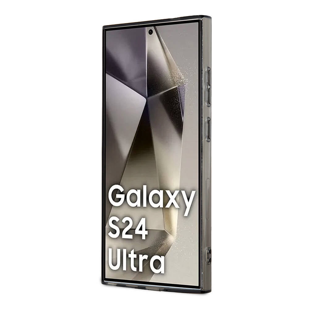 Galaxy S24 Ultra Kılıf Mercedes Benz Orjinal Lisanslı Magsafe Şarj Özellikli IML Yıldız Logolu Red Ring Kılıf Siyah