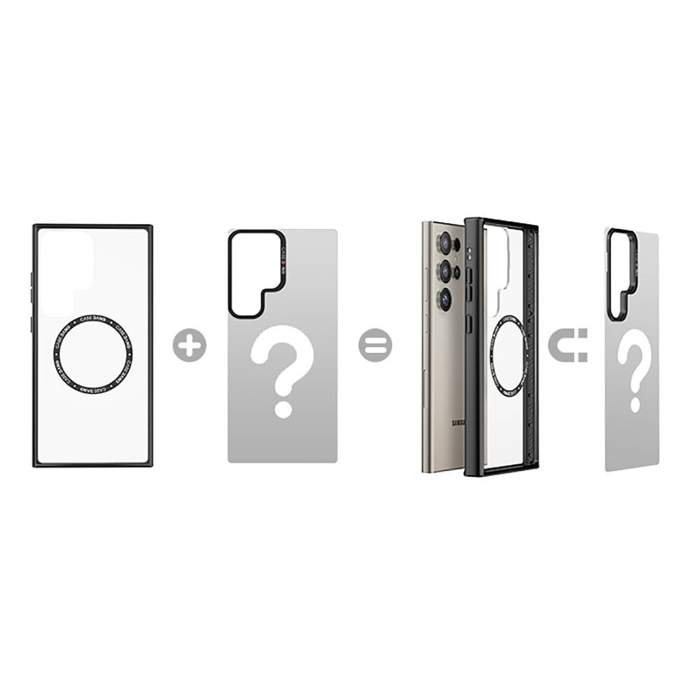 Galaxy S24 Ultra Magsafe Şarj Özellikli Casebang Ahhey Serisi Arka Panel Kırmızı