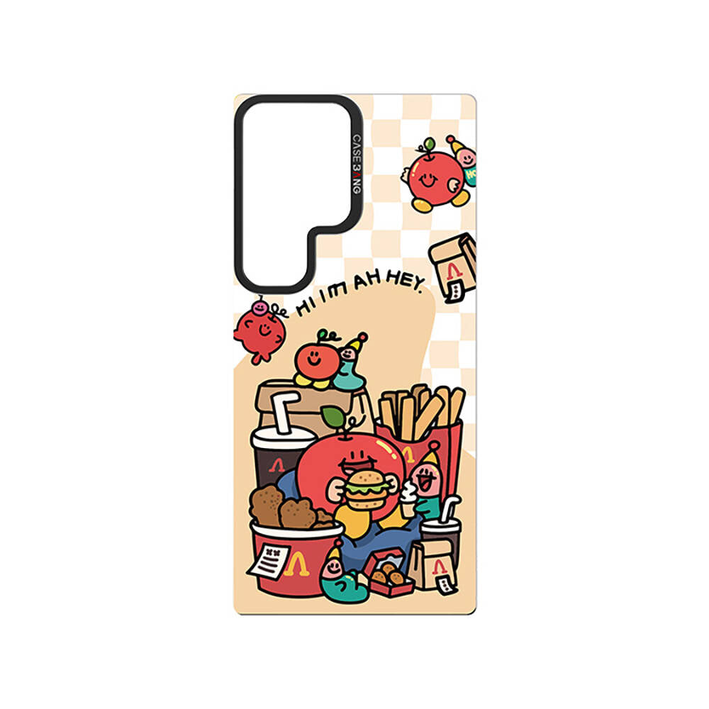 Galaxy S24 Ultra Magsafe Şarj Özellikli Casebang Ahhey Serisi Arka Panel Pembe