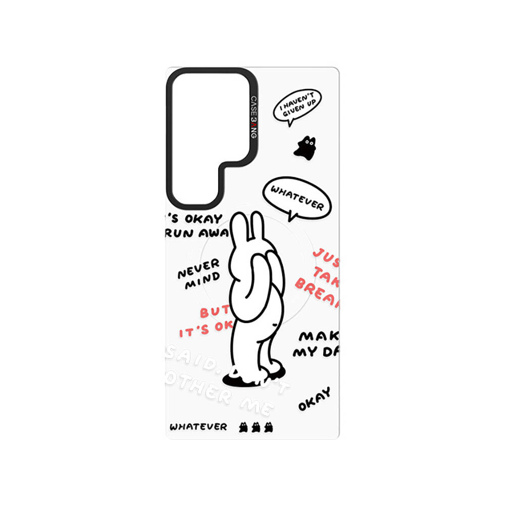 Galaxy S24 Ultra Magsafe Şarj Özellikli Casebang Chill Out Serisi Mıknatıslı Arka Panel Siyah