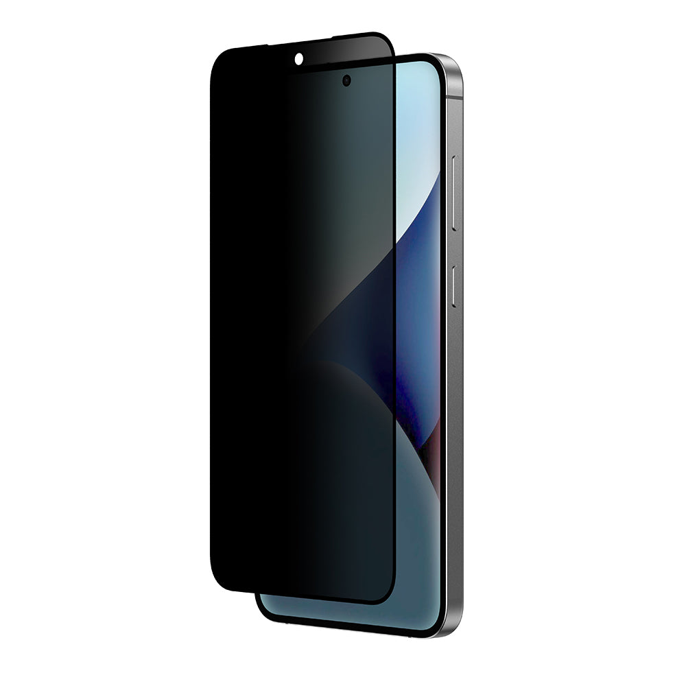 Galaxy S25 Amazingthing Radix Privacy Parmak İzi Bırakmayan Temperli Cam Ekran Koruyucu Siyah
