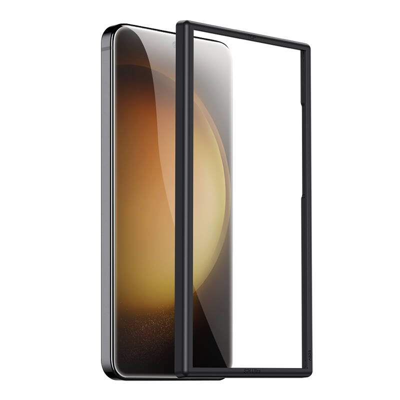 Galaxy S25 Benks Glass Warrior Cam Ekran Koruyucu + Kolay Uygulama Aparatlı Siyah