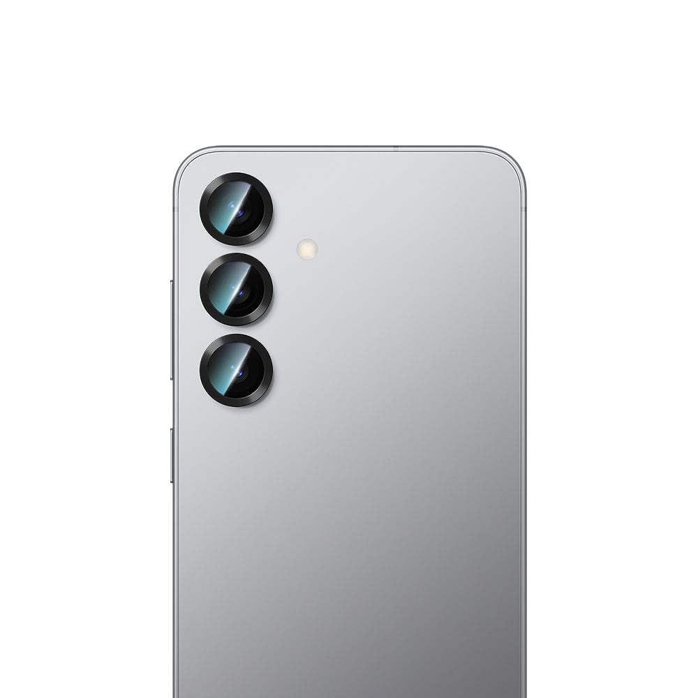 Galaxy S25 CaseWorld Alloy Serisi Oleofobik Anti Reflective Kamera Lens Koruyucu Gümüş