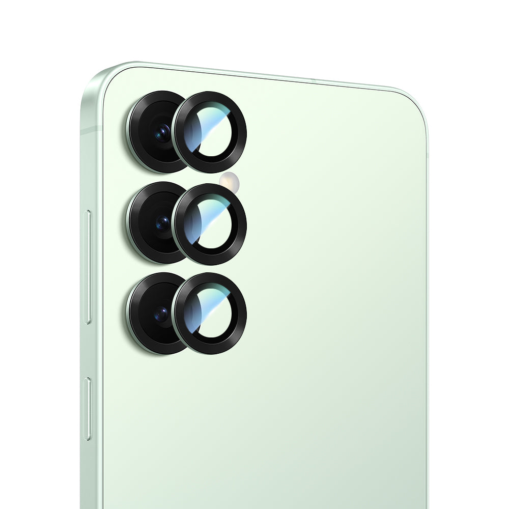 CASEWORLD Samsung Galaxy S25 Serisi Alloy Serisi Oleofobik Anti Reflective Kamera Lens Koruyucu
