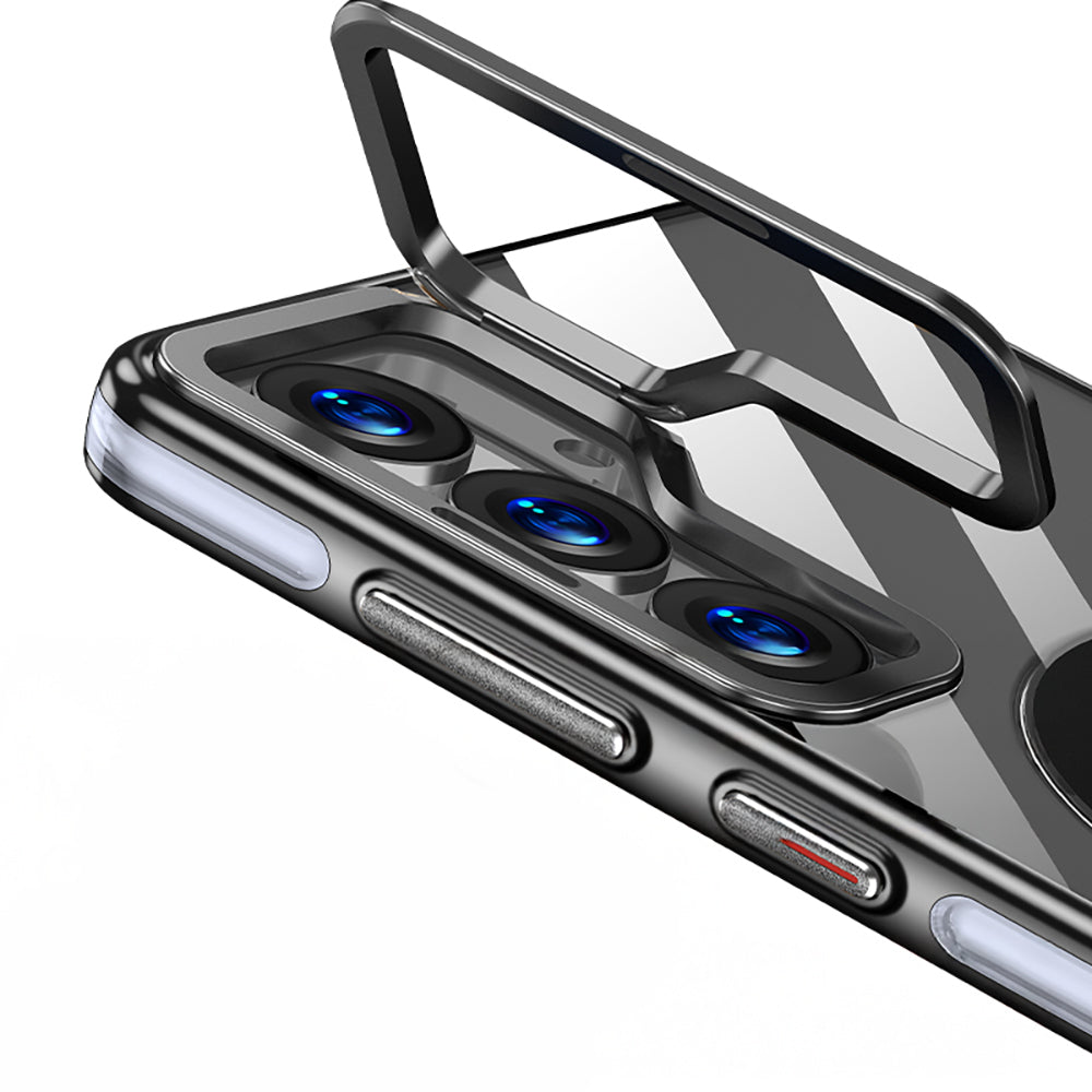Galaxy S25 Plus Kılıf Magsafe Şarj Özellikli Wlons Standlı Efsane Kapak Gri