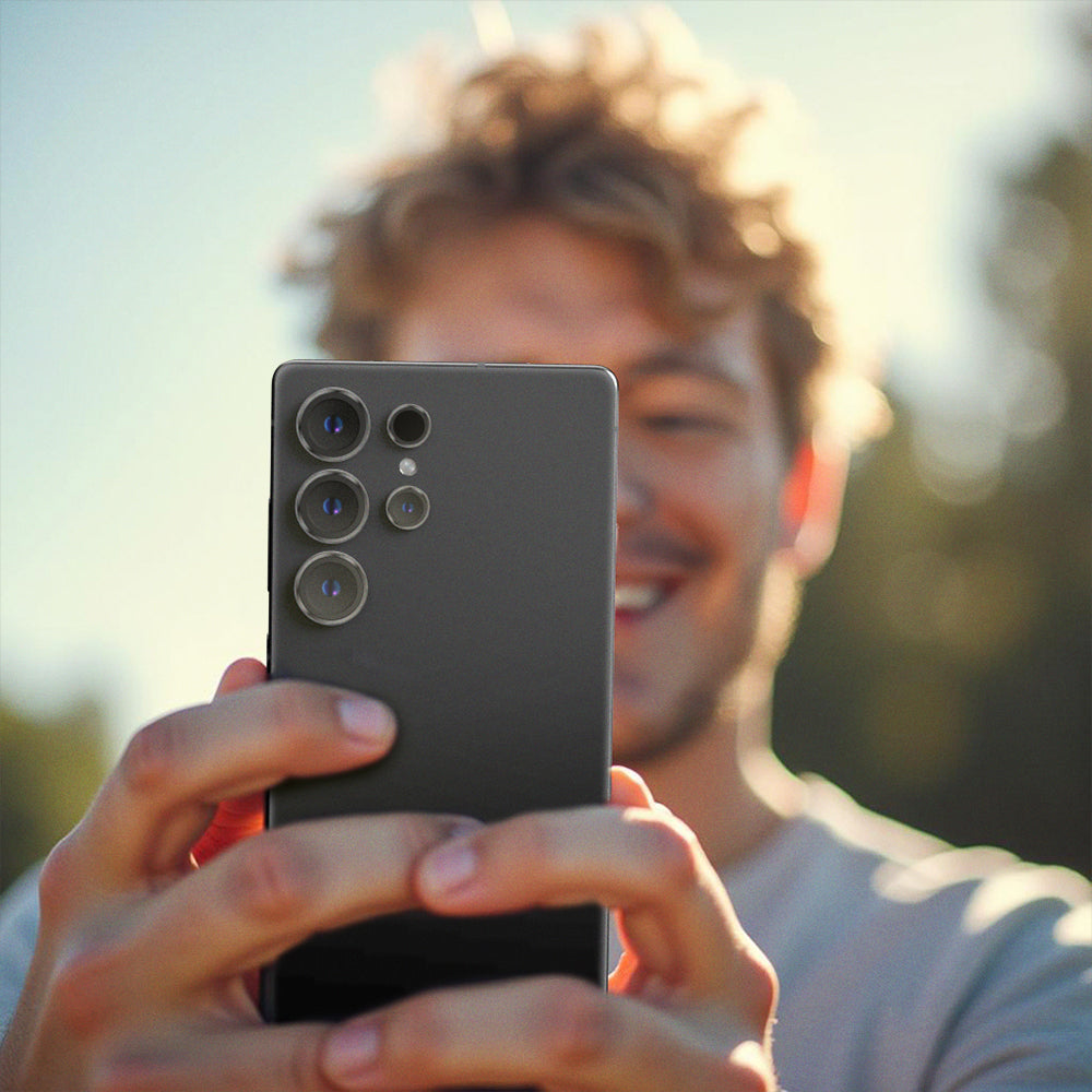 Galaxy S25 Ultra Amazingthing Titan Safir Kamera Lens Koruyucu + Kolay Uygulama Aparatlı Şeffaf