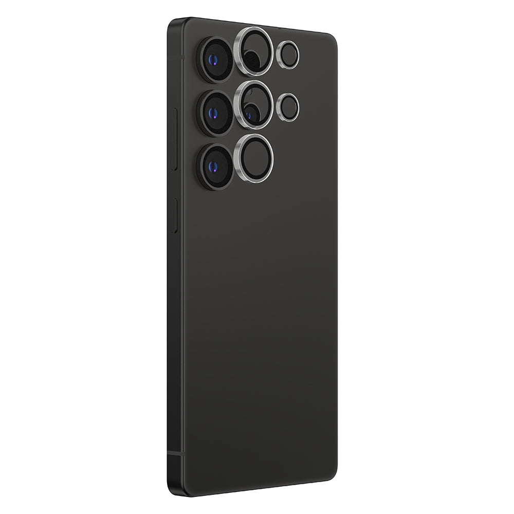 Galaxy S25 Ultra Amazingthing Titan Safir Kamera Lens Koruyucu + Kolay Uygulama Aparatlı Gümüş