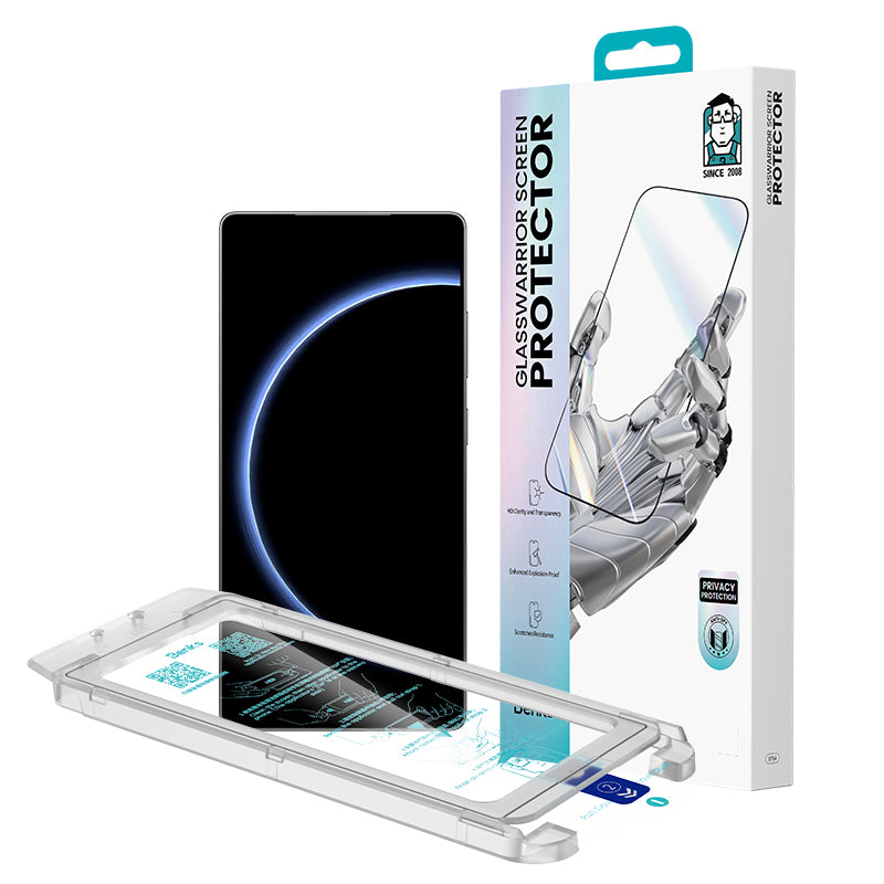 Galaxy S25 Ultra Benks Glass Warrior HD Cam Ekran Koruyucu + Kolay Uygulama Aparatlı Siyah