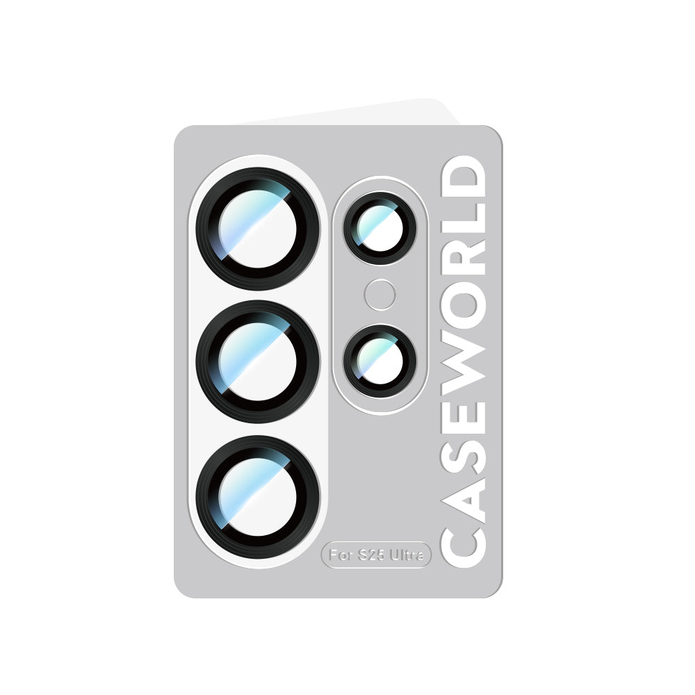 Galaxy S25 Ultra CaseWorld Alloy Serisi Oleofobik Anti Reflective Kamera Lens Koruyucu Mavi