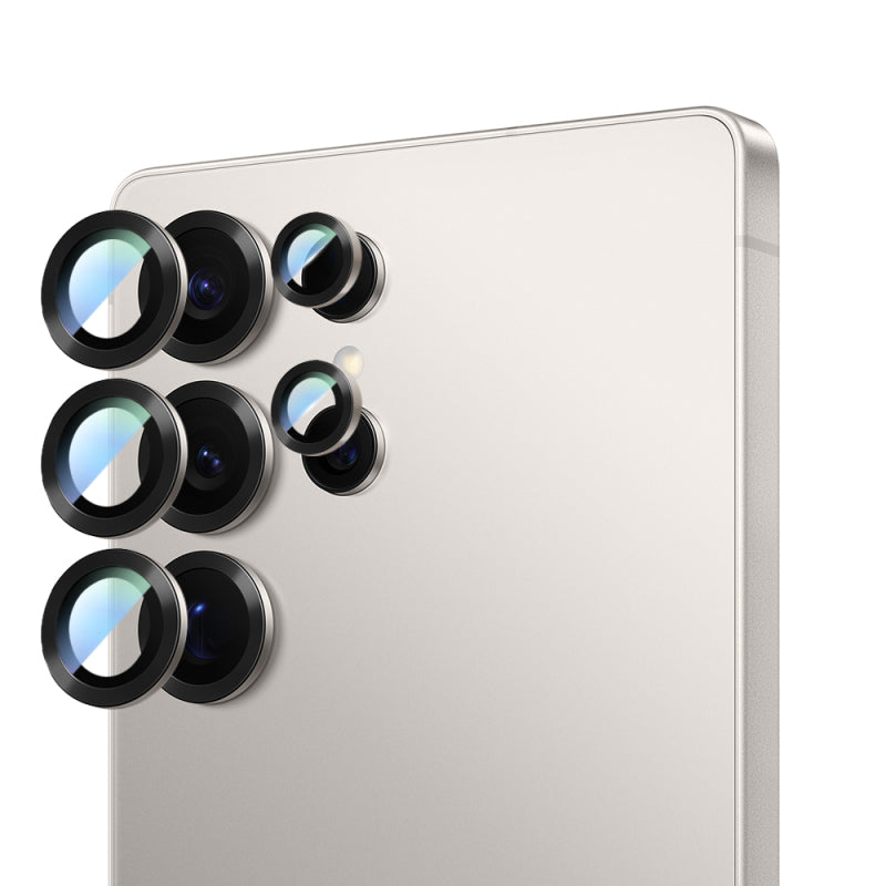 CASEWORLD Samsung Galaxy S25 Serisi Alloy Serisi Oleofobik Anti Reflective Kamera Lens Koruyucu