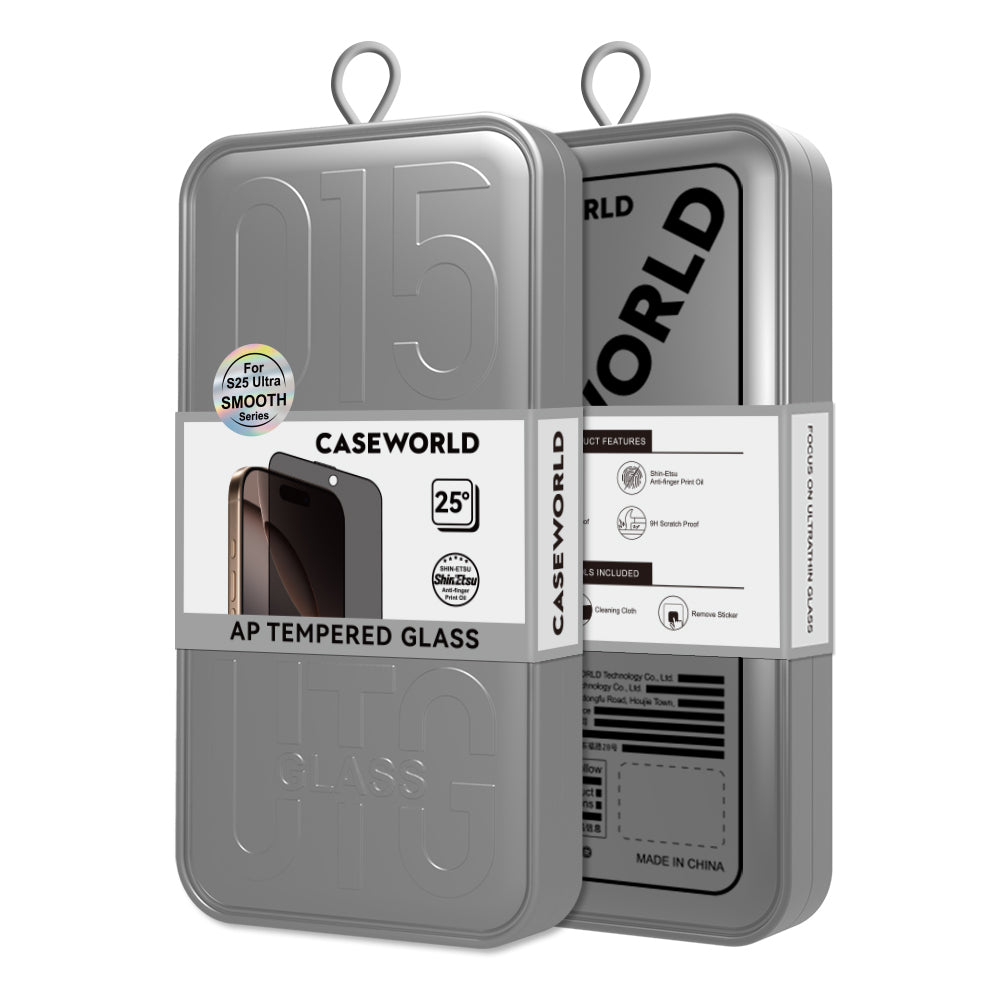 Galaxy S25 Ultra CaseWorld HD Serisi 0.25mm Privacy Temperli Cam Ekran Koruyucu Siyah