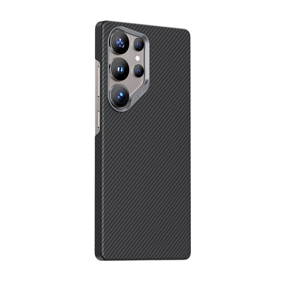 Galaxy S25 Ultra Kılıf Benks Magsafe Şarj Özellikli Magnetik ArmorAir 600D Kevlar Fiber Kılıf Siyah