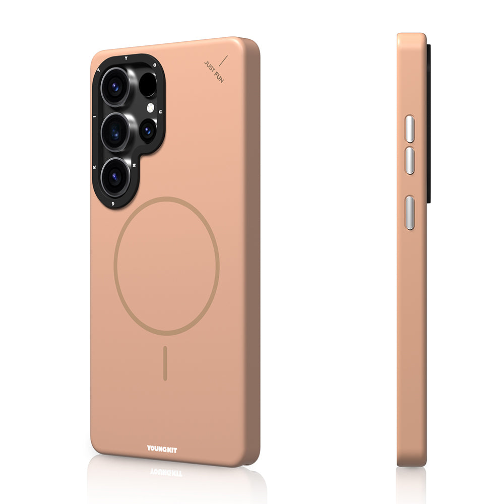 Galaxy S25 Ultra Kılıf M-safe Şarj Özellikli Youngkit Dynamag Serisi Kapak Gold