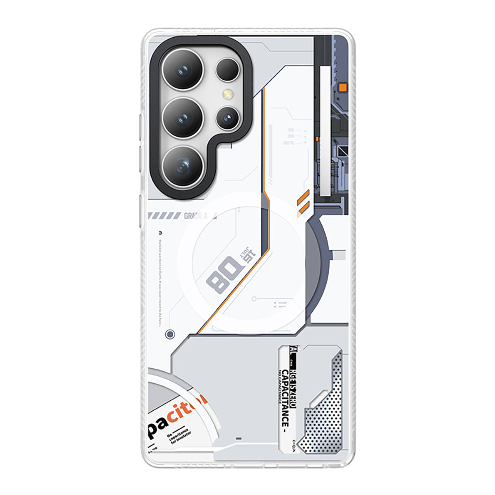Galaxy S25 Ultra Kılıf Magsafe Şarj Özellikli Benks Dynamic Mecha Serisi Kılıf Siyah