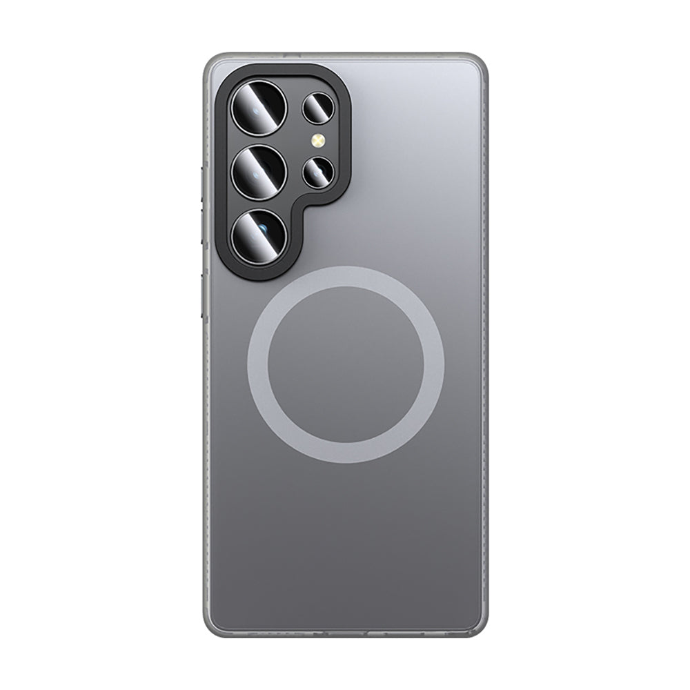 Galaxy S25 Ultra Kılıf Magsafe Şarj Özellikli Benks Lucid Armor Kılıf Titanyum