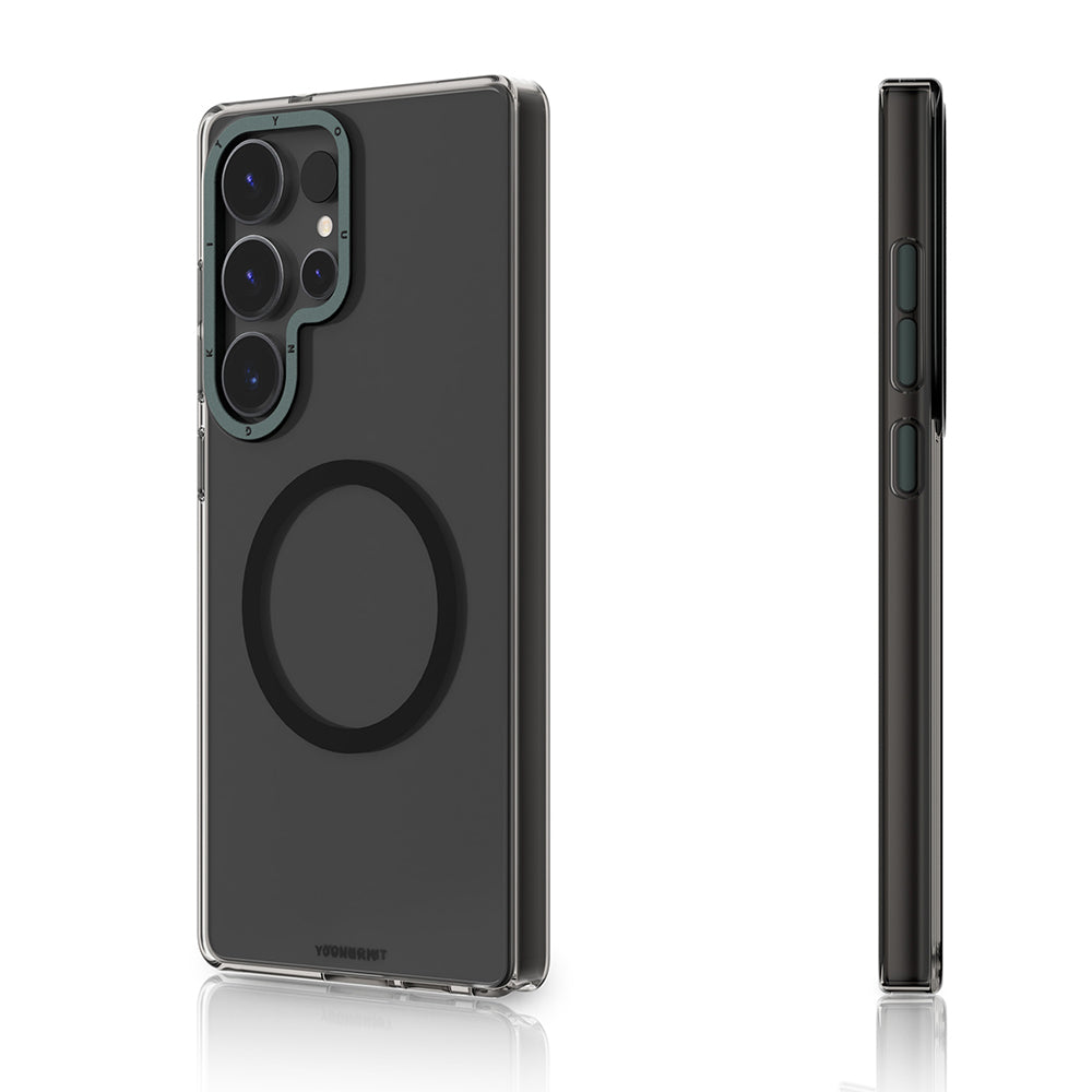 Galaxy S25 Ultra Kılıf Magsafe Şarj Özellikli Şeffaf Youngkit Crystal Shield Serisi Kılıf Şeffaf