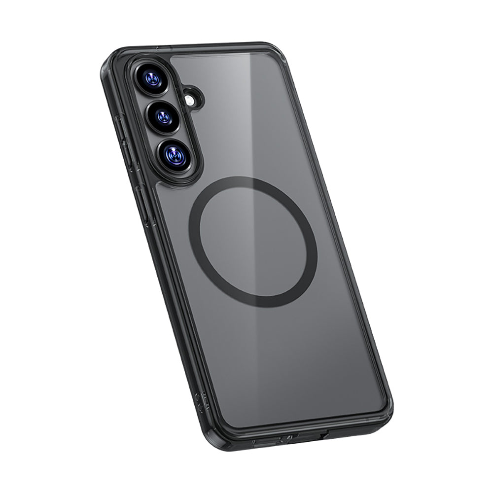 Galaxy S26 Plus Kılıf M-safe Şarj Özellikli Benks Crystal Serisi Şeffaf Kapak Siyah