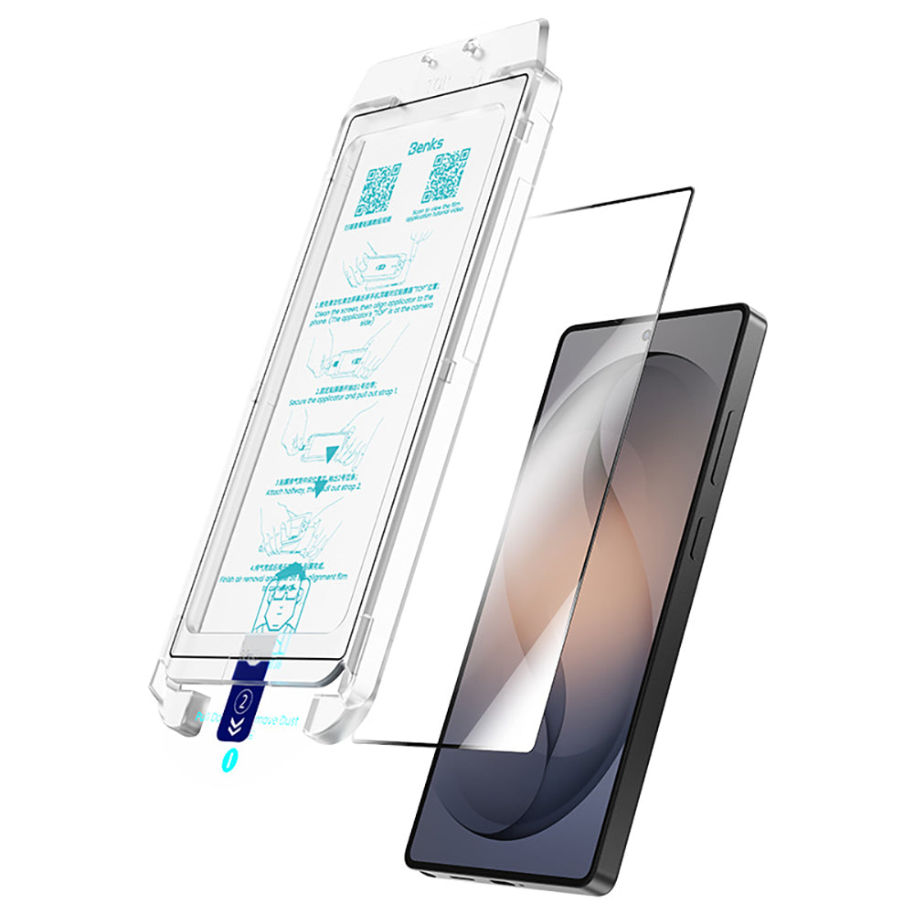 Galaxy S26 Ultra Benks Glass Warrior Safir Cam Ekran Koruyucu + Kolay Uygulama Aparatı Şeffaf