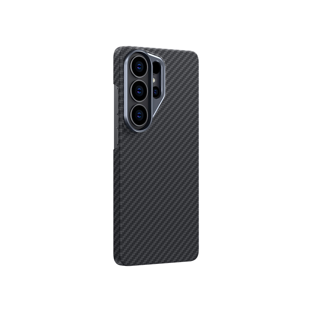 Galaxy S26 Ultra Kılıf M-safe Şarj Özellikli 1500D Aramid Fiber Amazingthing Titan Max Serisi Kapak Siyah