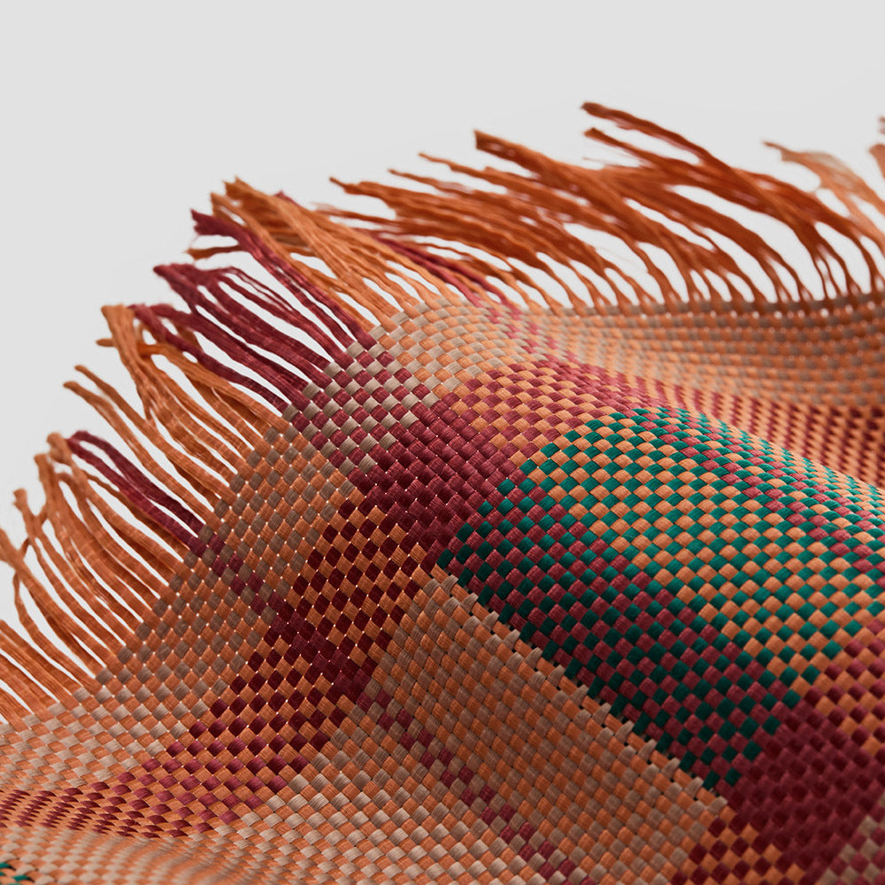Galaxy S26 Ultra Kılıf M-safe Şarj Özellikli Aramid Karbon Fiber Pitaka Flora in Grid Serisi Kapak Kahverengi