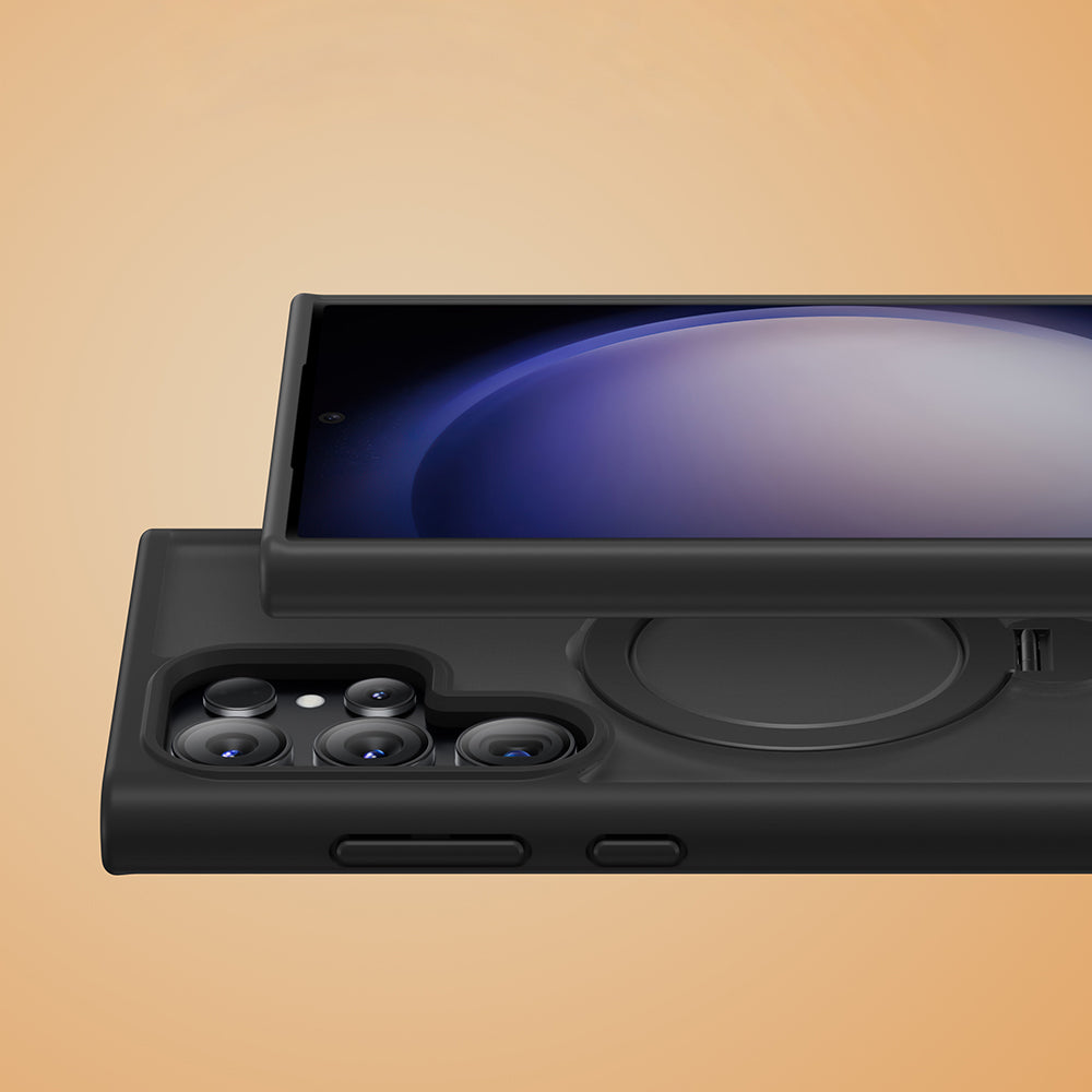 Galaxy S26 Ultra Kılıf M-safe Şarj Özellikli Benks Standlı Mist Protective Kapak Siyah