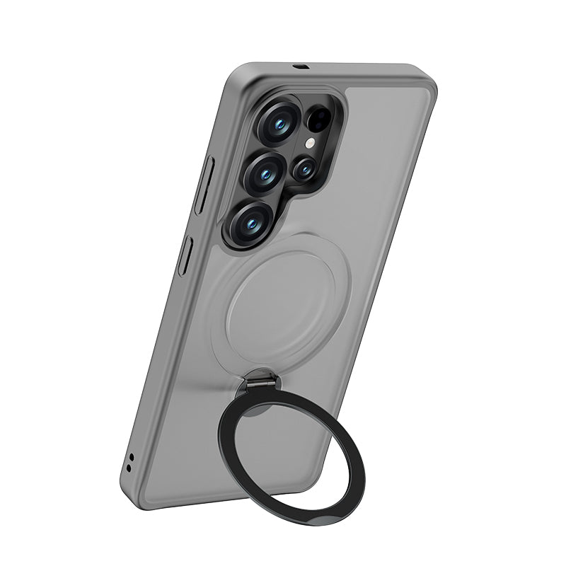 Galaxy S26 Ultra Kılıf M-safe Şarj Özellikli Benks Standlı Mist Protective Kapak Siyah