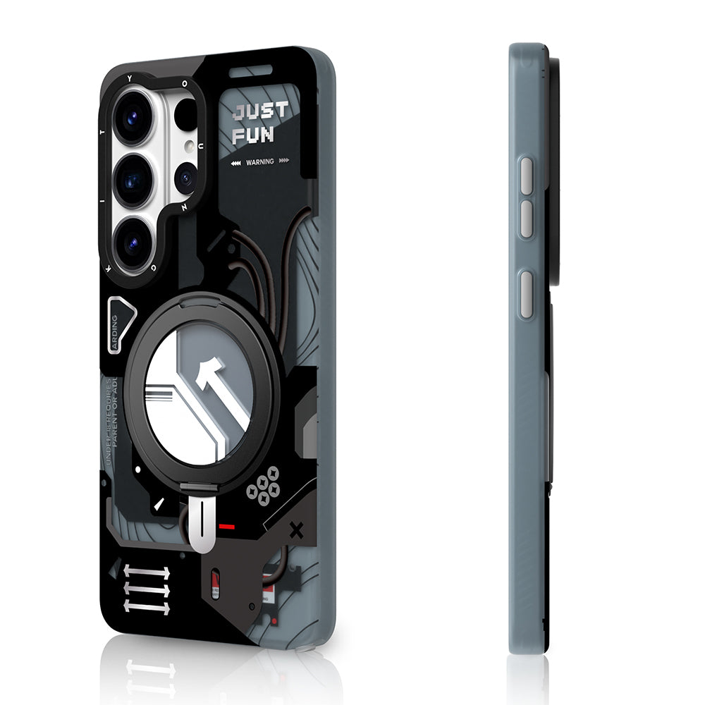 Galaxy S26 Ultra Kılıf M-safe Şarj Özellikli Youngkit Starship Serisi Kapak Siyah
