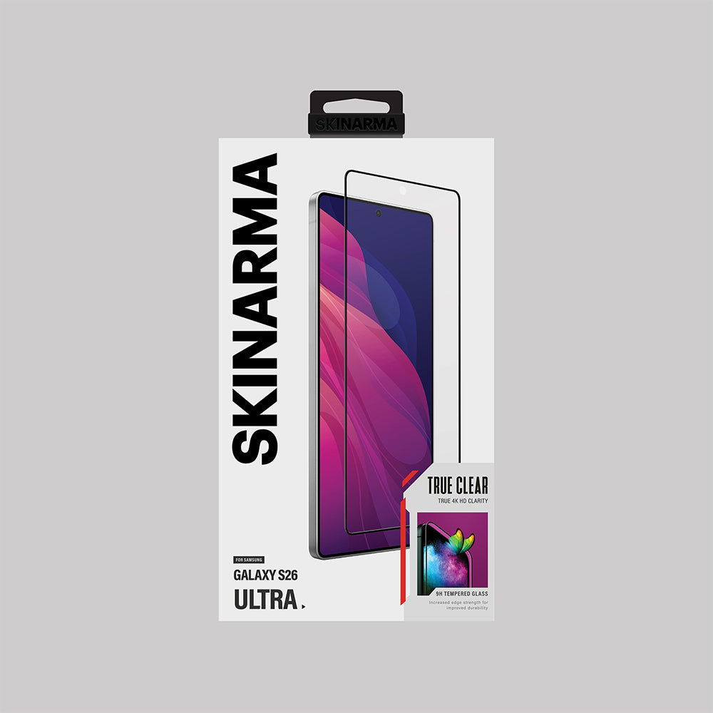 Galaxy S26 Ultra Skinarma 0.25mm Oleofobik True Clear Cam Ekran Koruyucu Şeffaf