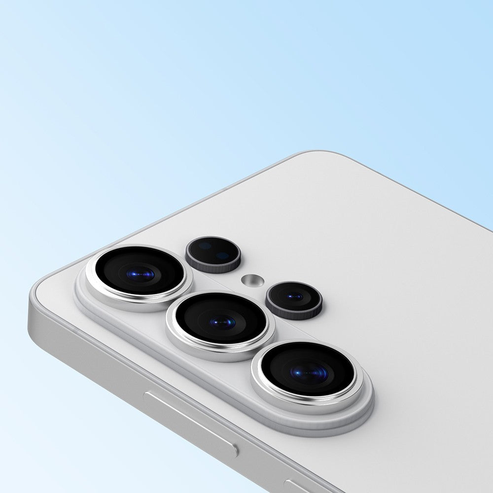 Galaxy S26 Ultra Youngkit Alloy Original Parlama Önleyici Kamera Lens Koruyucu + Kolay Uygulama Aparatlı Gümüş
